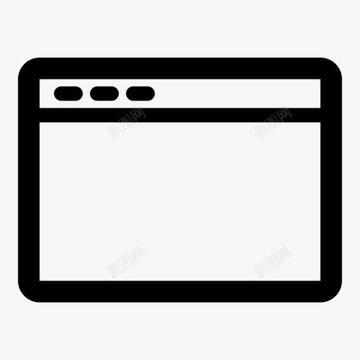 网页浏览器界面图标svg_新图网 https://ixintu.com 浏览器 界面 窗口 线性基本v2 网页