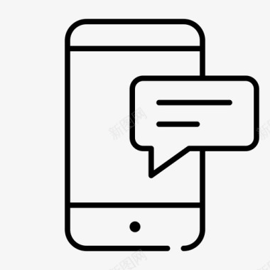 手机短信聊天收件箱图标图标