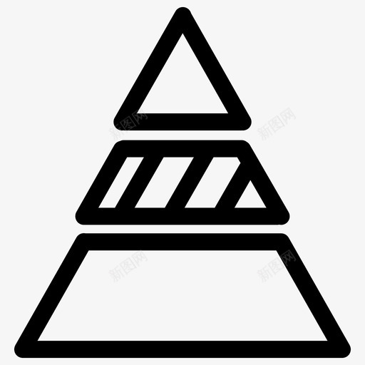 金字塔图三角形图图表轮廓图标svg_新图网 https://ixintu.com 三角形图 图表轮廓 金字塔图