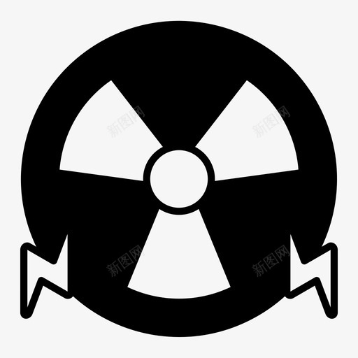 核能能源绿色技术图标svg_新图网 https://ixintu.com 可再生能源 可再生能源绿色技术铭文 核能 绿色技术 能源