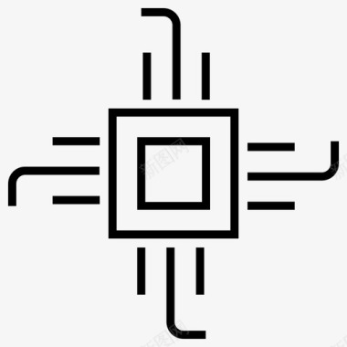 电路芯片数字技术图标图标