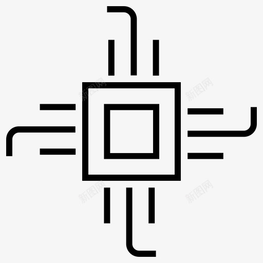 电路芯片数字技术图标svg_新图网 https://ixintu.com 主板 数字技术 电路 芯片 通讯设备1 集成电路