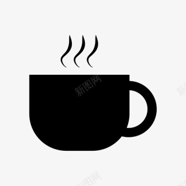 一杯咖啡饮料热的图标图标