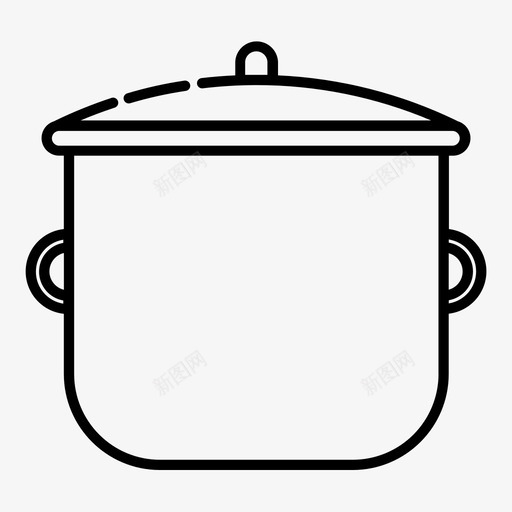 烹饪锅煮沸厨房图标svg_新图网 https://ixintu.com 厨房 烹饪烘焙 烹饪锅 煮沸