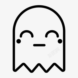 表情图快乐快乐鬼表情符号万圣节图标高清图片