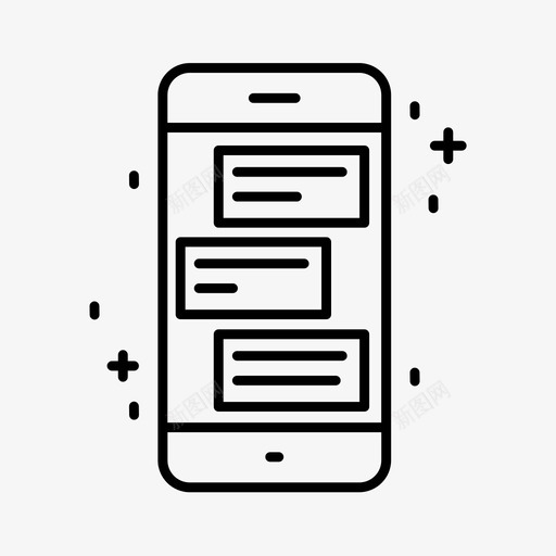 移动聊天应用程序messenger智能手机图标svg_新图网 https://ixintu.com messenger 智能手机 移动智能手机应用程序 移动聊天应用程序