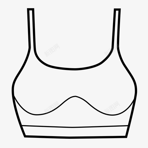 胸罩比基尼运动内衣图标svg_新图网 https://ixintu.com 内衣 比基尼 胸罩 运动内衣