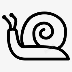 蜗牛粘液蜗牛动物花园蜗牛图标高清图片