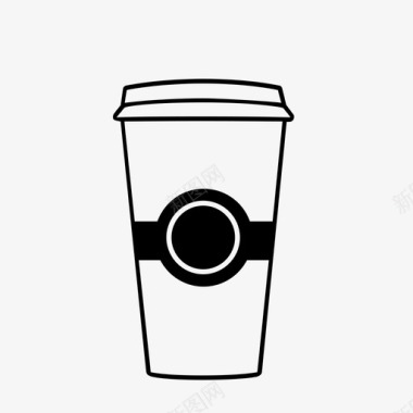 旅行杯咖啡杯子图标图标