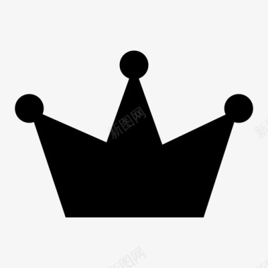 皇冠头饰国王图标图标