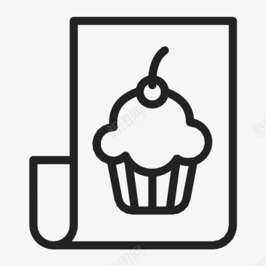 杯子蛋糕食谱浏览器杯子蛋糕图标图标