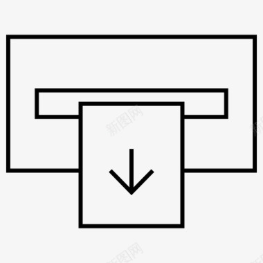取款atm金融图标图标