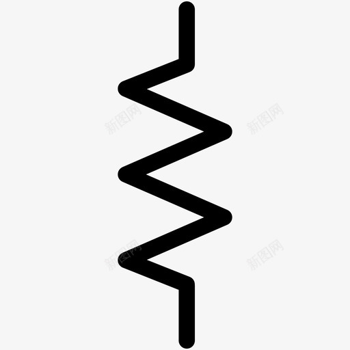 电阻电阻符号电子符号概述图标svg_新图网 https://ixintu.com 电子符号概述 电阻 电阻符号