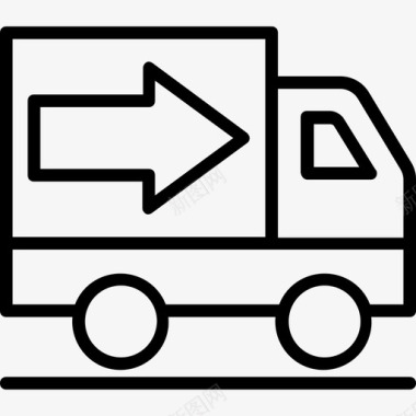 搬家服务货物运送商用车图标图标