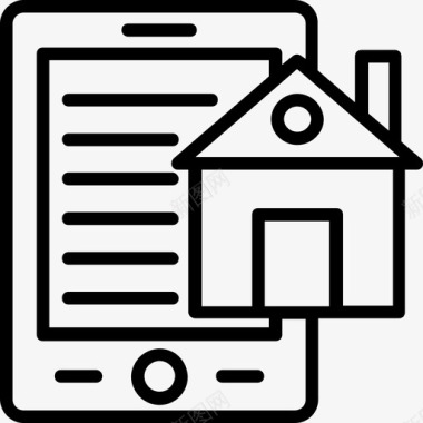房地产android应用程序房地产应用程序房地产行图标集图标