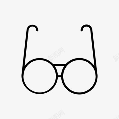 眼镜教育眼睛图标图标