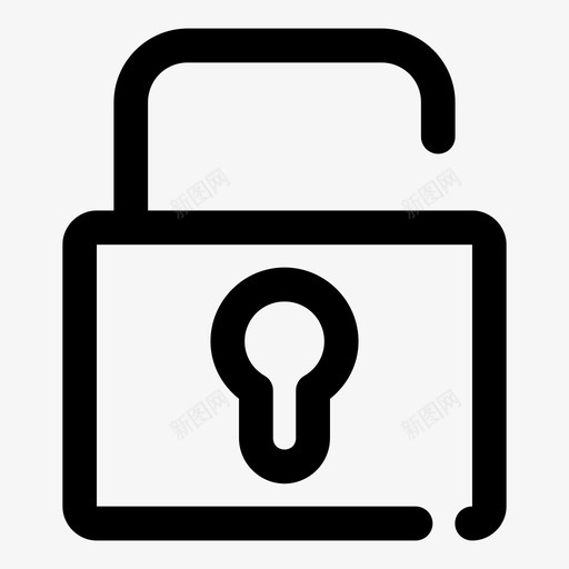 解锁访问打开图标svg_新图网 https://ixintu.com 安全 打开 挂锁 网络 解锁 访问