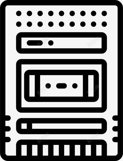 卡带播放器音乐复古图标svg_新图网 https://ixintu.com 卡带播放器 复古 时髦的轮廓 音乐