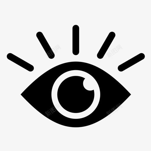 眼睛身体部位视力图标svg_新图网 https://ixintu.com 眼睛 眼睛图标 视力 视图 身体部位