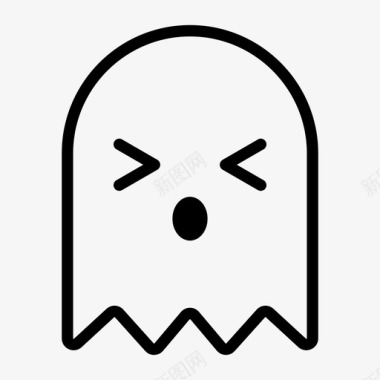 卡斯帕表情符号鬼魂图标图标