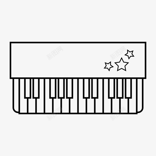 玩具钢琴初学者儿童图标svg_新图网 https://ixintu.com 乐器 儿童 初学者 玩具钢琴 键盘