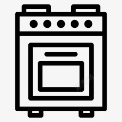 住宅用电烤箱电器电子图标高清图片