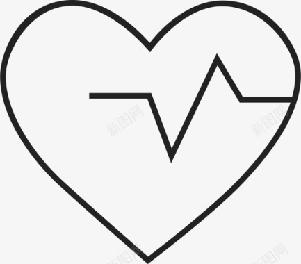 心脏健康脉搏图标图标
