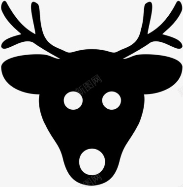 鹿动物驯鹿图标图标