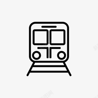 火车货物机车图标图标