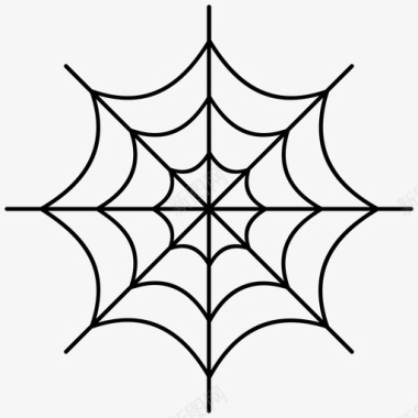 蜘蛛网动物万圣节图标图标