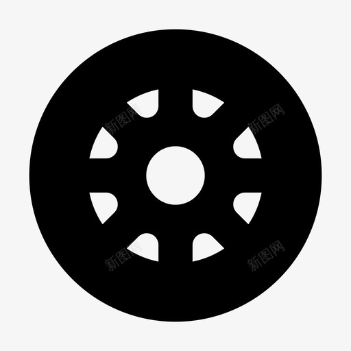 车轮汽车零件驱动器图标svg_新图网 https://ixintu.com 汽车零件 车轮 车辆 轮胎 驱动器