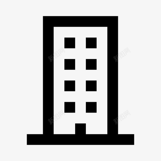 建筑房地产2号楼图标svg_新图网 https://ixintu.com 2号楼 建筑 房地产 线路