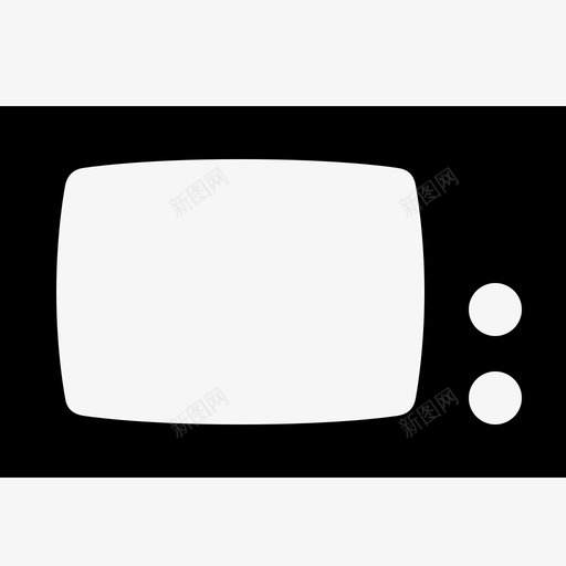 旧电视平板复古图标svg_新图网 https://ixintu.com 复古 平板 旧电视 电视 科技