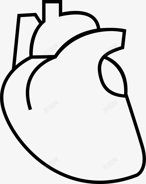 心脏心血管健康图标svg_新图网 https://ixintu.com 健康 心脏 心血管