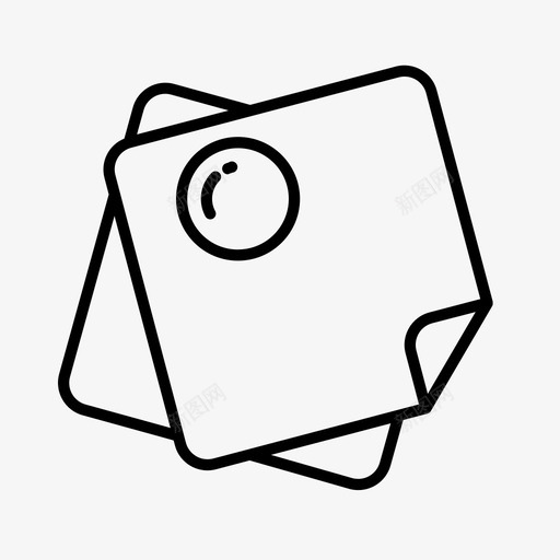 便笺记事本办公室图标svg_新图网 https://ixintu.com 便笺 办公室 文具 纸张 记事本 贴纸