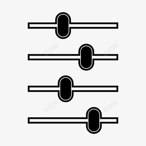 均衡器混音器音乐图标svg_新图网 https://ixintu.com 均衡器 声音 混音器 调谐器 音乐