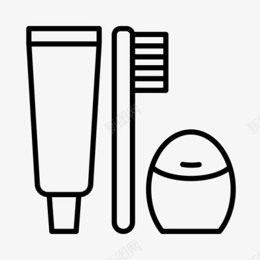 牙科护理清洁卫生图标图标