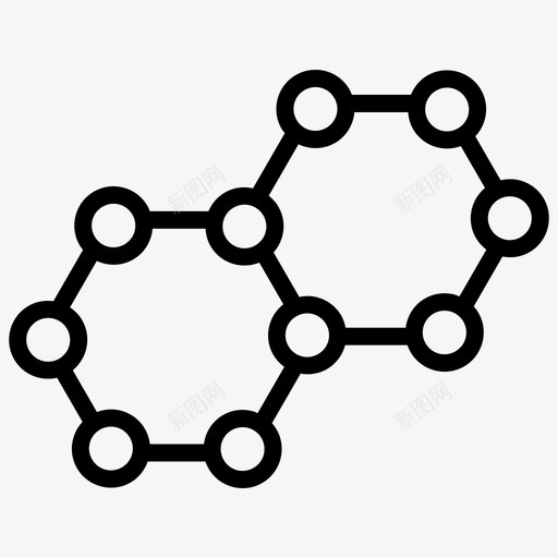 原子电子分子图标svg_新图网 https://ixintu.com 分子 原子 教育线 电子