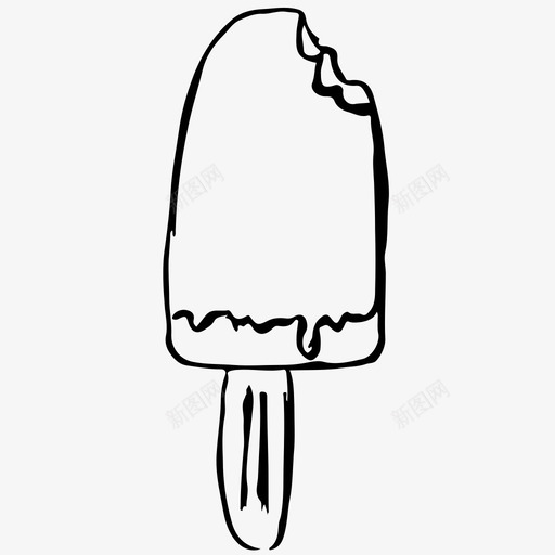 冰棒爱斯基摩人食物图标svg_新图网 https://ixintu.com 冰棒 冰淇淋 手绘 爱斯基摩人 素描 素描图标 食物