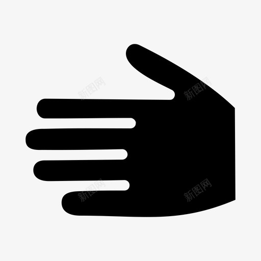 手指五个手指手势图标svg_新图网 https://ixintu.com 五个手指 手 手势 手指