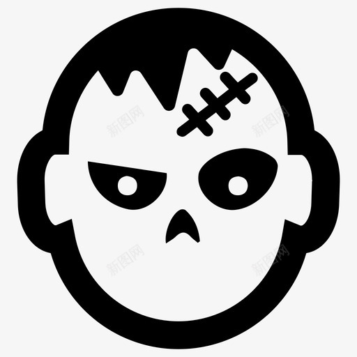 僵尸吸血鬼死人图标svg_新图网 https://ixintu.com 万圣节 僵尸 吸血鬼 恐怖 死人