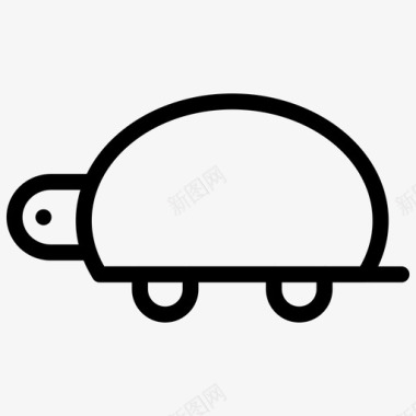 乌龟动物慢图标图标