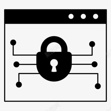 安全网上购物浏览器网络安全图标图标