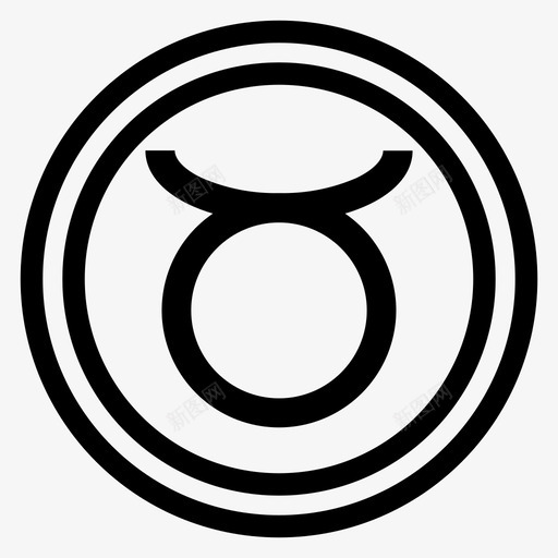 金牛座盾牌十二宫图标svg_新图网 https://ixintu.com 十二宫 盾牌 金牛座