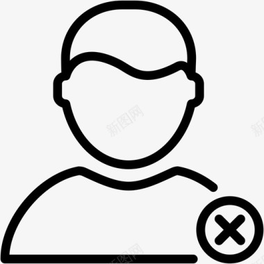 用户删除男人图标图标