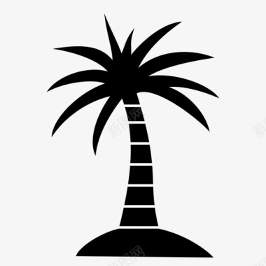 棕榈树植物树木图标图标