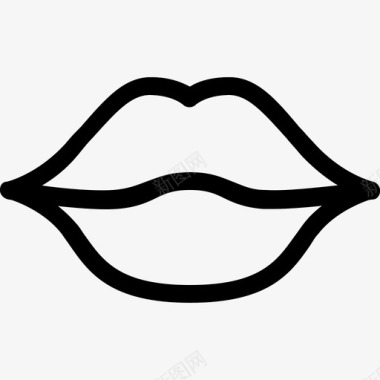 嘴唇格洛丽亚结婚线图标图标