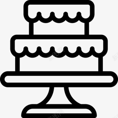 婚礼蛋糕新娘爱情图标图标