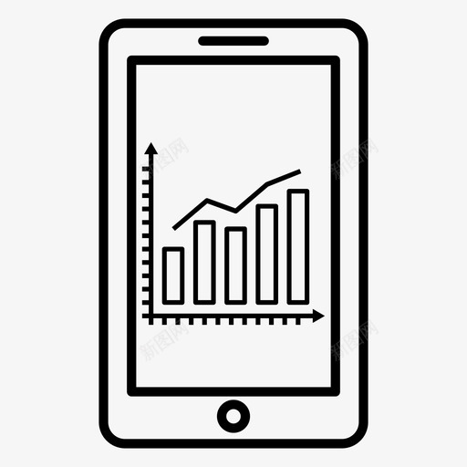 智能手机分析商业报告图标svg_新图网 https://ixintu.com 商业报告 智能手机分析