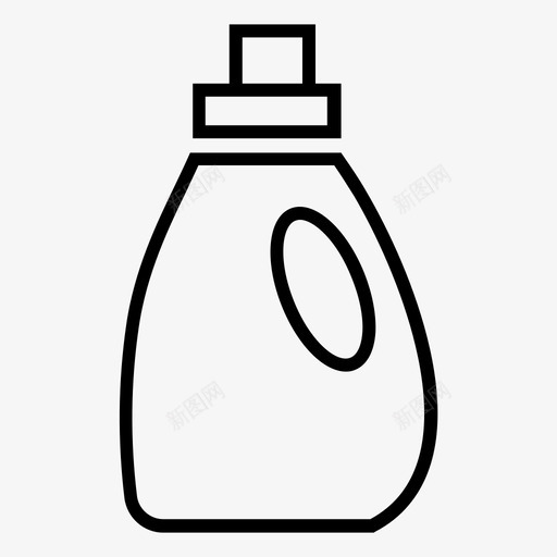 清洁剂防腐剂瓶子图标svg_新图网 https://ixintu.com 客房服务 房屋清洁 清洁剂 瓶子 肥皂 防腐剂